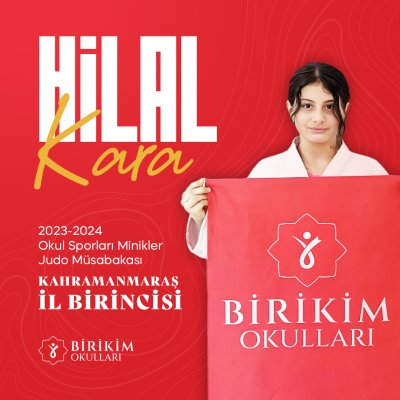 Hilal Kara Judo Minikler kategorisinde KAHRAMANMARAŞ İL BİRİNCİSİ!