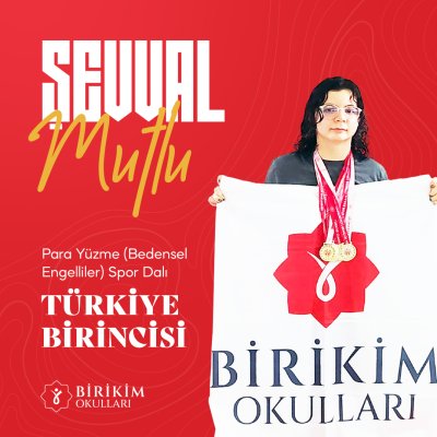 Şevval Mutlu Para Yüzmede TÜRKİYE BİRİNCİSİ!