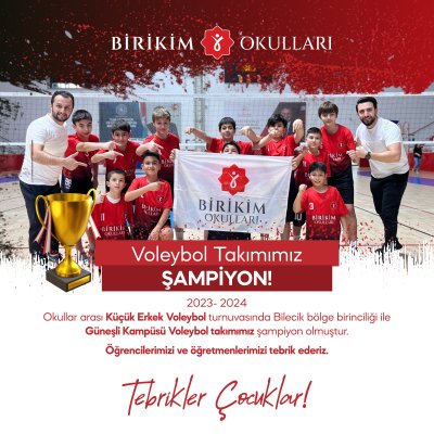 Voleybol Takımımız ŞAMPİYON!