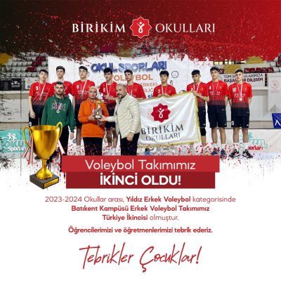 Batıkent Kampüsü Yıldız Erkek Voleybol Takımı TÜRKİYE İKİNCİSİ OLDU!