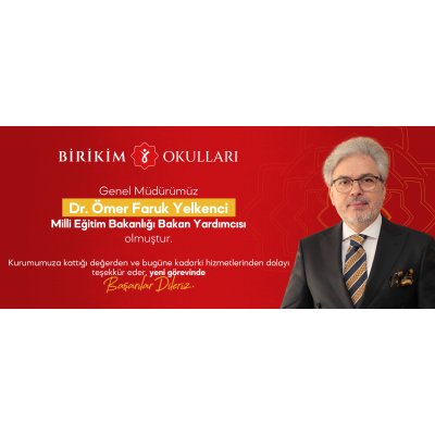 Genel Müdürümüz Dr. Ömer Faruk Yelkenci, Bakan Yardımcısı oldu.